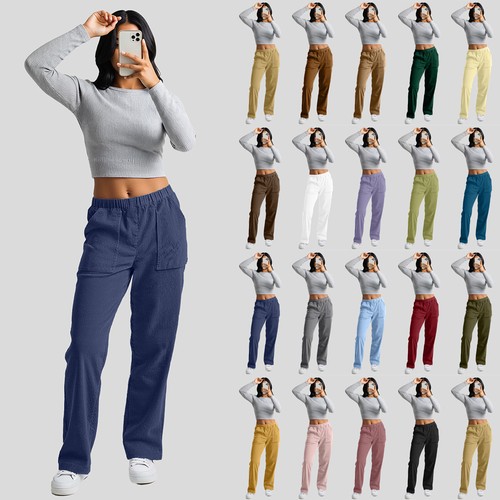 Women ladies elastic waist - ladies,