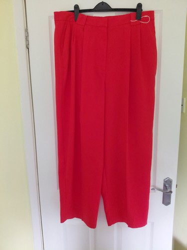 Ladies red wide - m&s, legged