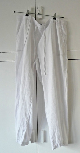 Ladies s white trousers - &,