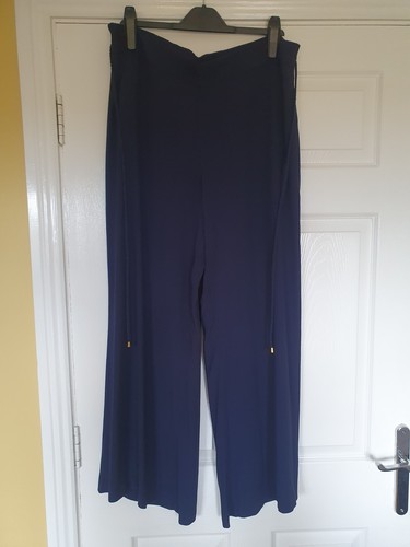 Ladies wide leg navy - m&s,