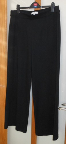 Ladies black wide leg - ladies,