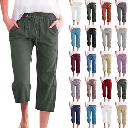 Ladies elasticated waist three - elasticated,
