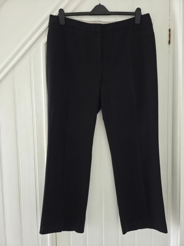 Ladies black trousers size - m&s,