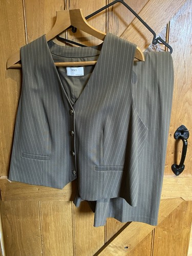 Ladies pinstripe waistcoat - m&s,