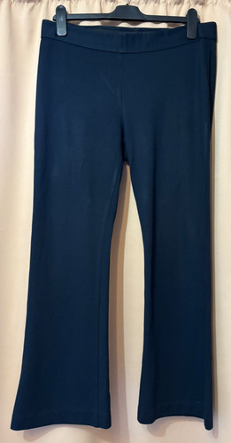 Navy wide leg stretch - leg,