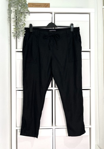 Ladies linen mix trousers - ladies,