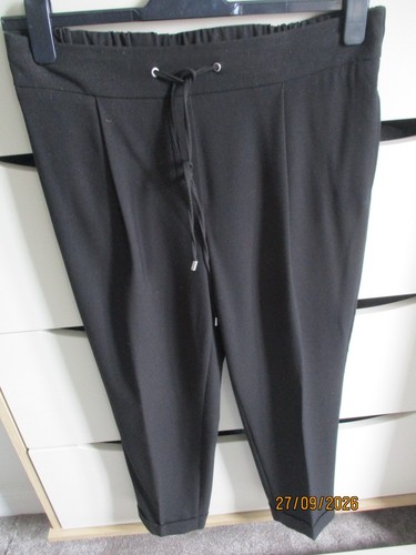 Ladies black trousers size - m&s,