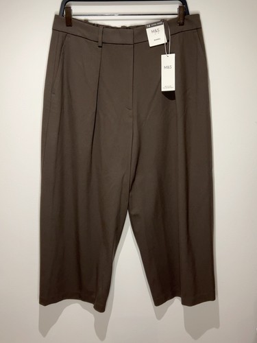 Ladies barrel leg trousers - m&s,