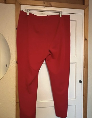 Ladies red trousers size - m&s,